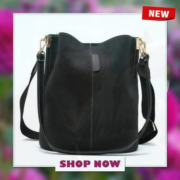 New Bucket Shoulder Tote bag, Black 216 - Picture 2 of 4